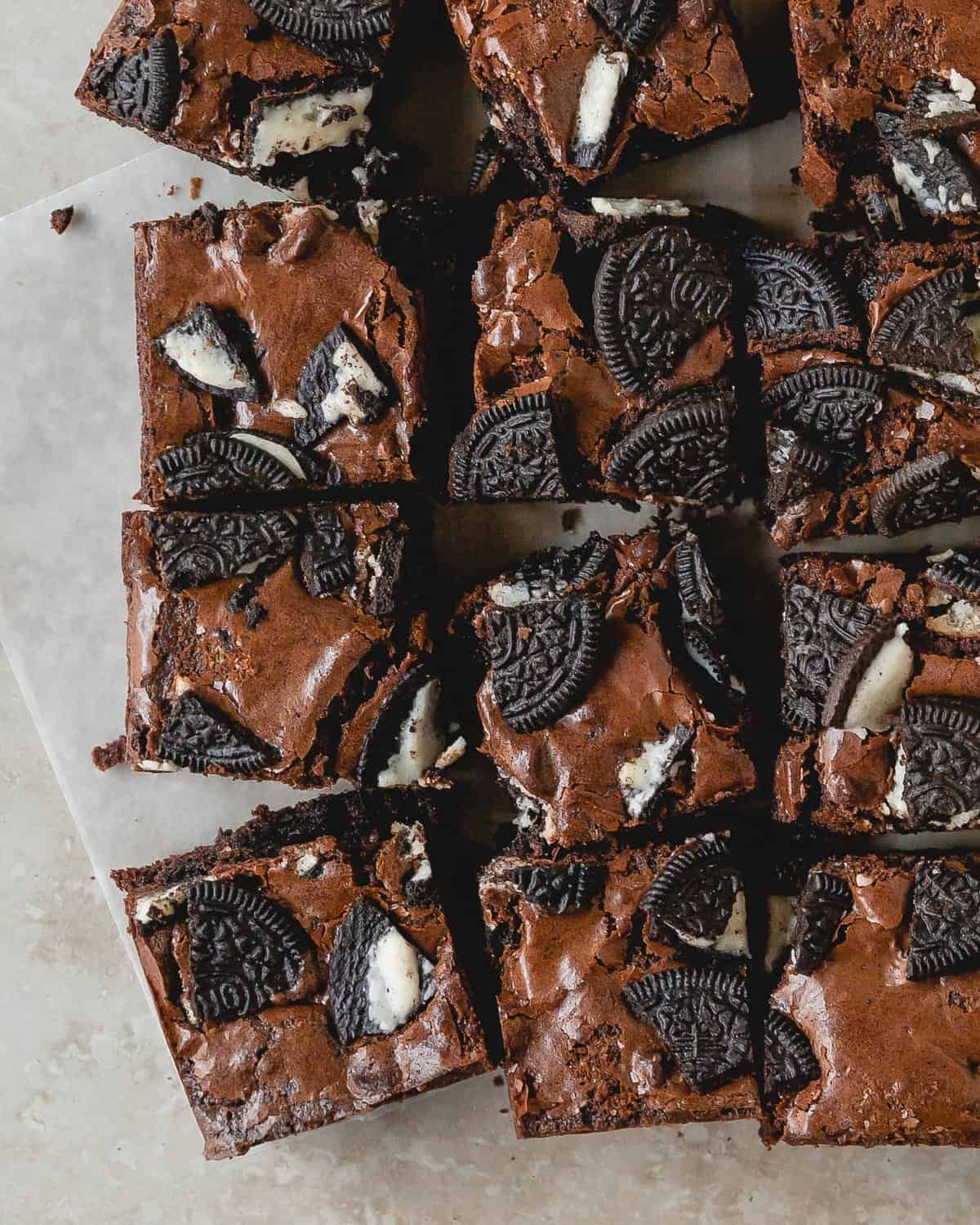 Oreo Cream Brownie